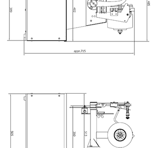 AXRO MD36/60捆紮機尺寸圖